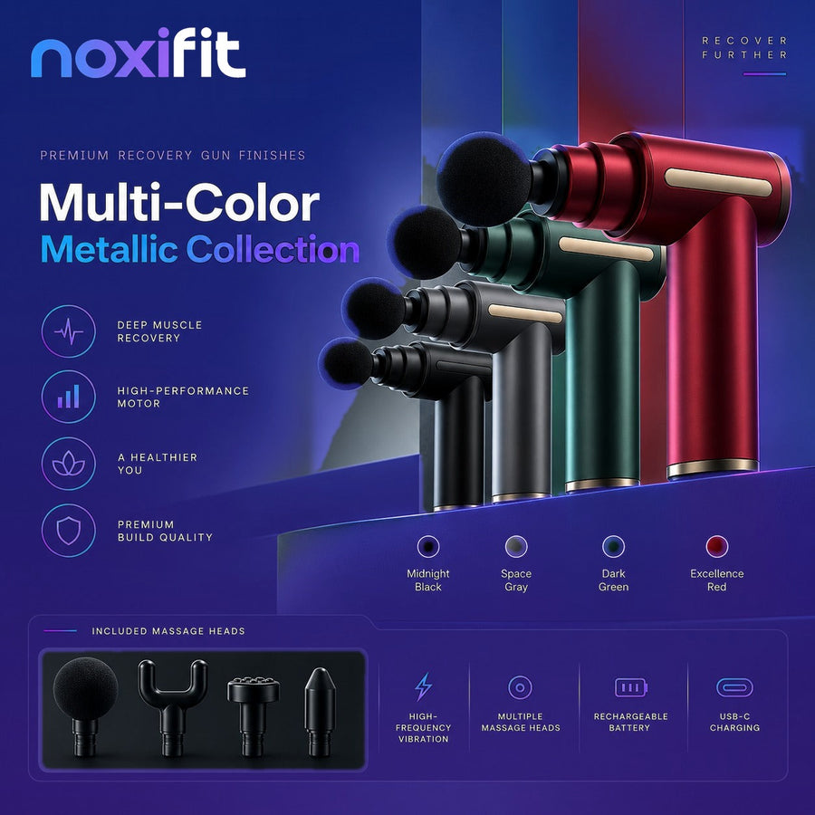 Mini Fascia Gun NoxiFit, colección Multi-Color Metallic
